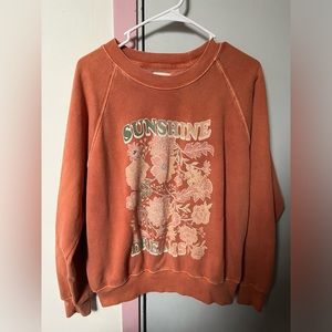 Billabong Orange Sunshine Dreams Sweatshirt, Size L
